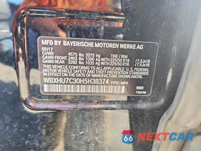 Zdjęcie 13 z 13 samochodu: 2017 BMW X1 SDRIVE28I VIN:WBXHU7C30H5H38374 - miniatura