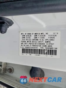Zdjęcie 13 z 13 samochodu: 2017 ACURA TLX TECH VIN:19UUB2F57HA004791 - miniatura