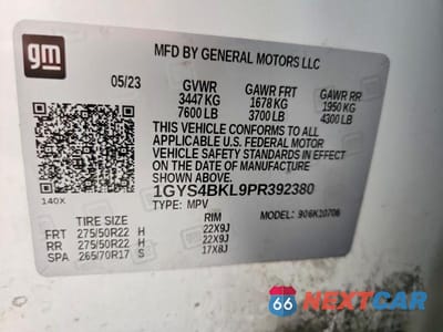 Zdjęcie 14 z 14 samochodu: 2023 CADILLAC ESCALADE PREMIUM LUXURY VIN:1GYS4BKL9PR392380 - miniatura