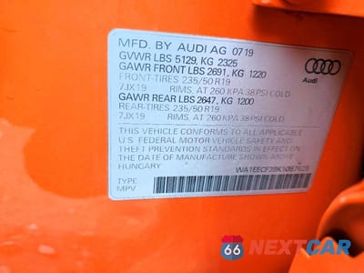 Zdjęcie 13 z 13 samochodu: 2019 AUDI Q3 PREMIUM PLUS S-LINE VIN:WA1EECF39K1087625 - miniatura
