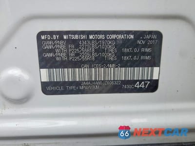 Zdjęcie 13 z 13 samochodu: 2018 MITSUBISHI RVR SE LIMITED VIN:JA4AJ4AW0JZ606322 - miniatura