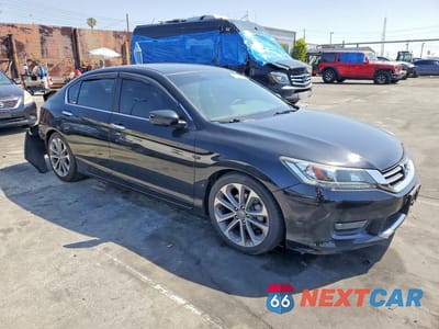 Czwarte zdjęcie samochodu z boku: 2015 HONDA ACCORD SPORT VIN:1HGCR2E54FA069300 - miniatura