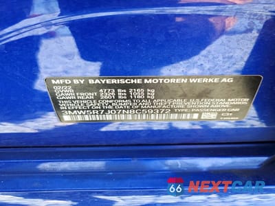 Zdjęcie 12 z 12 samochodu: 2022 BMW 330XI VIN:3MW5R7J07N8C59372 - miniatura
