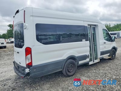 Trzecie zdjęcie samochodu z tyłu: 2018 FORD TRANSIT T-350 EXT HIGH ROOF WHEELCHAIR L VIN:1FTBW3XM7JKB08705 - miniatura