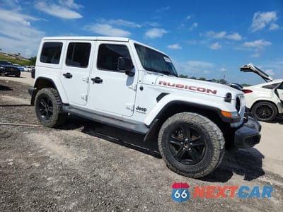 Czwarte zdjęcie samochodu z boku: 2022 JEEP WRANGLER UNLIMITED SAHARA VIN:1C4HJXEG3NW102752 - miniatura
