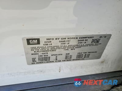 Zdjęcie 13 z 13 samochodu: 2019 BUICK ENCORE SPORT TOURING VIN:KL4CJ1SB3KB753022 - miniatura