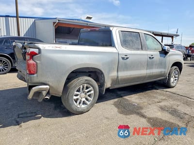 Trzecie zdjęcie samochodu z tyłu: 2025 CHEVROLET SILVERADO K1500 LT-L VIN:1GCPKKEK7SZ332188 - miniatura