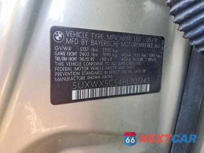 Zdjęcie 12 z 12 samochodu: 2011 BMW X3 XDRIVE28I VIN:5UXWX5C54BL707743 - miniatura