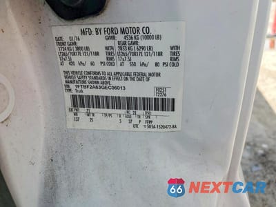 Zdjęcie 12 z 12 samochodu: 2016 FORD F250 SUPER DUTY VIN:1FTBF2A63GEC06013 - miniatura