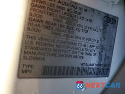 Zdjęcie 13 z 13 samochodu: 2018 AUDI Q7 PREMIUM PLUS VIN:WA1LAAF72JD051282 - miniatura