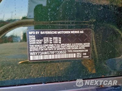 Zdjęcie 12 z 12 samochodu: 2024 BMW I4 EDRIVE 40 VIN:WBY73AW07RFT33632 - miniatura