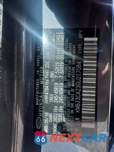 Zdjęcie 10 z 10 samochodu: 2016 HYUNDAI TUCSON LIMITED VIN:KM8J3CA23GU217084 - miniatura
