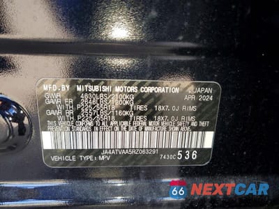 Zdjęcie 13 z 13 samochodu: 2024 MITSUBISHI ECLIPSE CROSS LE VIN:JA4ATVAA5RZ063291 - miniatura