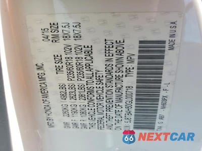 Zdjęcie 12 z 12 samochodu: 2016 ACURA RDX VIN:5J8TB4H50GL000718 - miniatura
