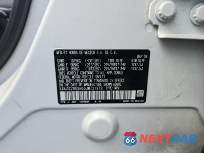 Zdjęcie 13 z 13 samochodu: 2018 HONDA HR-V EX VIN:3CZRU5H55JM721979 - miniatura