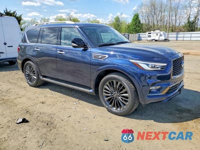 Czwarte zdjęcie samochodu z boku: 2021 INFINITI QX80 PREMIUM SELECT VIN:JN8AZ2AEXM9270939 - miniatura