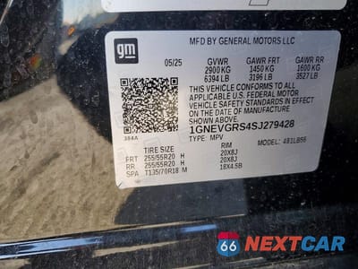 Zdjęcie 13 z 13 samochodu: 2025 CHEVROLET TRAVERSE LT VIN:1GNEVGRS4SJ279428 - miniatura