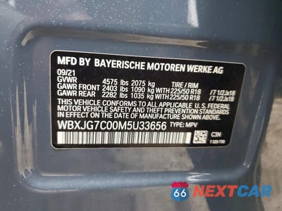 Zdjęcie 13 z 13 samochodu: 2021 BMW X1 SDRIVE28I VIN:WBXJG7C00M5U33656 - miniatura