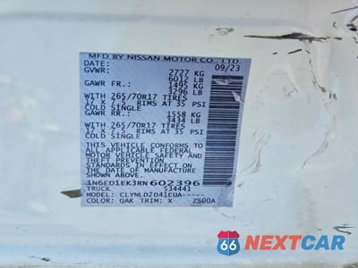 Zdjęcie 13 z 13 samochodu: 2024 NISSAN FRONTIER PRO-4X VIN:1N6ED1EK3RN602396 - miniatura