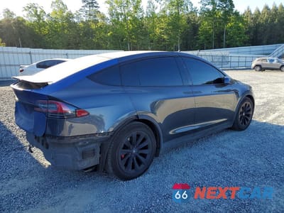 Trzecie zdjęcie samochodu z tyłu: 2018 TESLA MODEL X VIN:5YJXCBE42JF137392 - miniatura