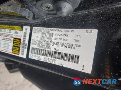 Zdjęcie 12 z 12 samochodu: 2025 TOYOTA TUNDRA SR VIN:5TFKB5DB1SX296748 - miniatura