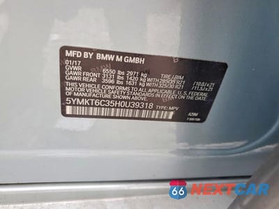 Zdjęcie 13 z 13 samochodu: 2017 BMW X5 M VIN:5YMKT6C35H0U39318 - miniatura