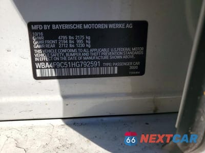 Zdjęcie 12 z 12 samochodu: 2017 BMW 430XI GRAN COUPE VIN:WBA4F9C51HG792591 - miniatura