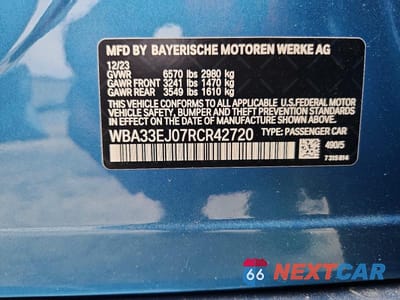 Zdjęcie 12 z 12 samochodu: 2024 BMW 760 XI VIN:WBA33EJ07RCR42720 - miniatura