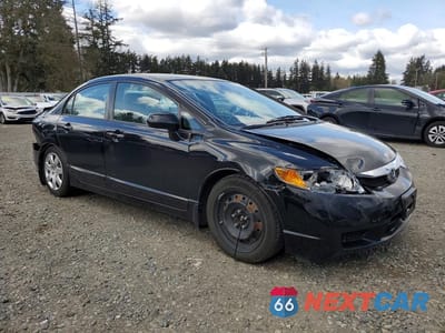 Czwarte zdjęcie samochodu z boku: 2010 HONDA CIVIC LX VIN:2HGFA1F5XAH332073 - miniatura