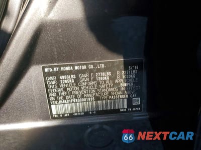 Zdjęcie 13 z 13 samochodu: 2016 ACURA RLX ADVANCE VIN:JH4KC1F9XGC001935 - miniatura