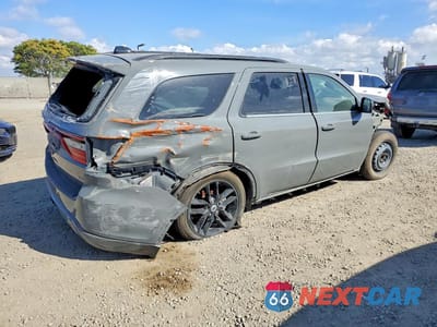Trzecie zdjęcie samochodu z tyłu: 2023 DODGE DURANGO GT VIN:1C4RDJDG7PC588321 - miniatura