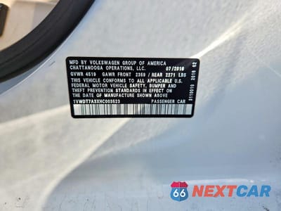 Zdjęcie 12 z 12 samochodu: 2017 VOLKSWAGEN PASSAT R-LINE VIN:1VWDT7A3XHC003523 - miniatura