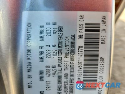 Zdjęcie 12 z 12 samochodu: 2014 MAZDA 6 GRAND TOURING VIN:JM1GJ1W60E1145778 - miniatura