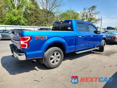 Trzecie zdjęcie samochodu z tyłu: 2018 FORD F150 SUPERCREW VIN:1FTFW1E54JFE55192 - miniatura