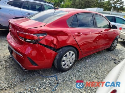 Trzecie zdjęcie samochodu z tyłu: 2022 KIA RIO S VIN:3KPA24AD9NE490864 - miniatura