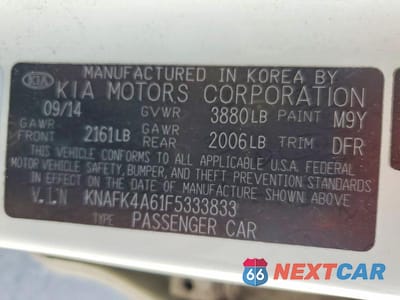 Zdjęcie 12 z 12 samochodu: 2015 KIA FORTE LX VIN:KNAFK4A61F5333833 - miniatura