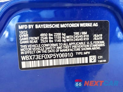 Zdjęcie 14 z 14 samochodu: 2023 BMW X1 XDRIVE28I VIN:WBX73EF0XP5Y06910 - miniatura