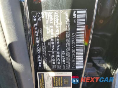 Zdjęcie 13 z 13 samochodu: 2013 MERCEDES-BENZ GL 450 4MATIC VIN:4JGDF7CE3DA132553 - miniatura