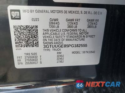 Zdjęcie 12 z 12 samochodu: 2023 GMC SIERRA K1500 DENALI VIN:3GTUUGE85PG182555 - miniatura