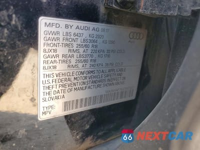 Zdjęcie 13 z 13 samochodu: 2018 AUDI Q7 PREMIUM VIN:WA1AHAF78JD007337 - miniatura