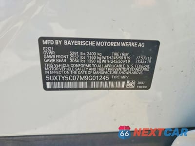 Zdjęcie 13 z 13 samochodu: 2021 BMW X3 XDRIVE30I VIN:5UXTY5C07M9G01245 - miniatura