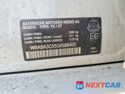 Zdjęcie 12 z 12 samochodu: 2016 BMW 320 XI VIN:WBA8A3C55GK688405 - miniatura