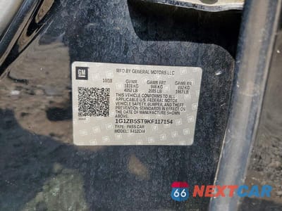 Zdjęcie 12 z 12 samochodu: 2019 CHEVROLET MALIBU LS VIN:1G1ZB5ST9KF117154 - miniatura