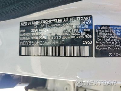 Zdjęcie 12 z 12 samochodu: 2006 MERCEDES-BENZ C 350 VIN:WDBRF56H26F734840 - miniatura