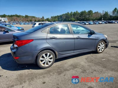 Trzecie zdjęcie samochodu z tyłu: 2013 HYUNDAI ACCENT GLS VIN:KMHCU4AE4DU344234 - miniatura