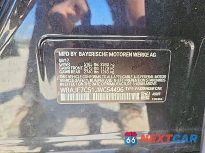 Zdjęcie 12 z 12 samochodu: 2018 BMW 540 XI VIN:WBAJE7C51JWC54496 - miniatura