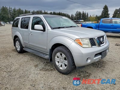 Czwarte zdjęcie samochodu z boku: 2005 NISSAN PATHFINDER XE VIN:5N1AR18W35C739017 - miniatura