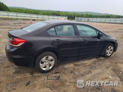 Trzecie zdjęcie samochodu z tyłu: 2013 HONDA CIVIC LX VIN:2HGFB2F52DH576419 - miniatura