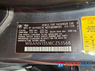 Zdjęcie 12 z 12 samochodu: 2008 BMW 528 XI VIN:WBANV13518CZ53568 - miniatura
