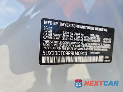 Zdjęcie 14 z 14 samochodu: 2024 BMW X4 VIN:5UX33DT09R9U40913 - miniatura